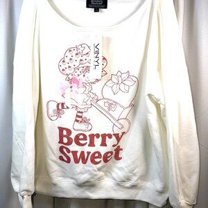 NWT Women's Strawberry Shortcake "Berry Sweet" Sweatshirt Size XXL